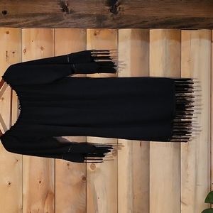 Young Threads Fringe Little Black Dress
